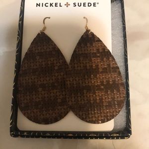 Nickel & Suede earrings
